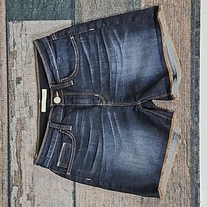 Daytrip Lynx Dark Wash Denim Jean Shorts Size 27 Women